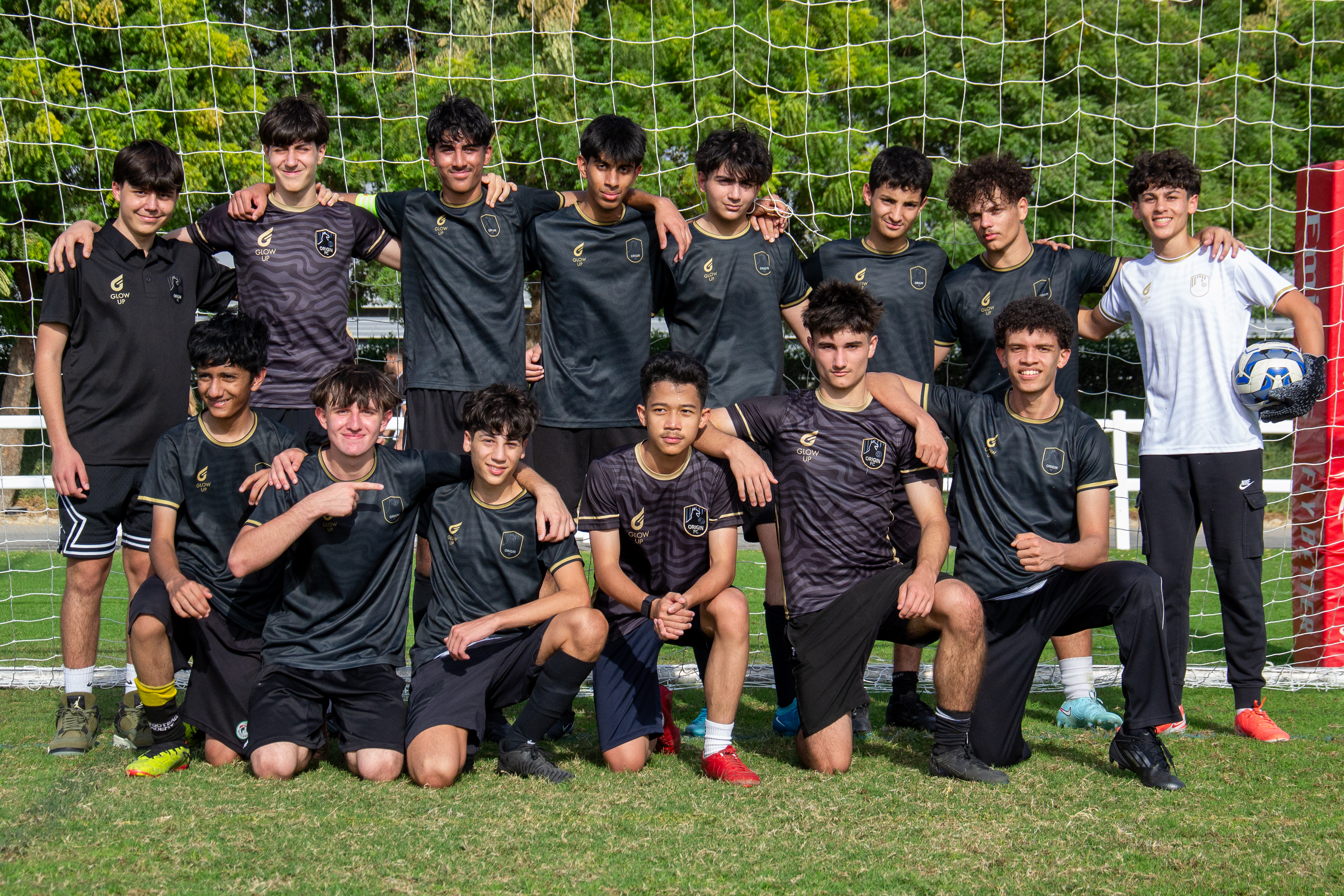 Origin FC competitive youth football squad in Dubai, UAE